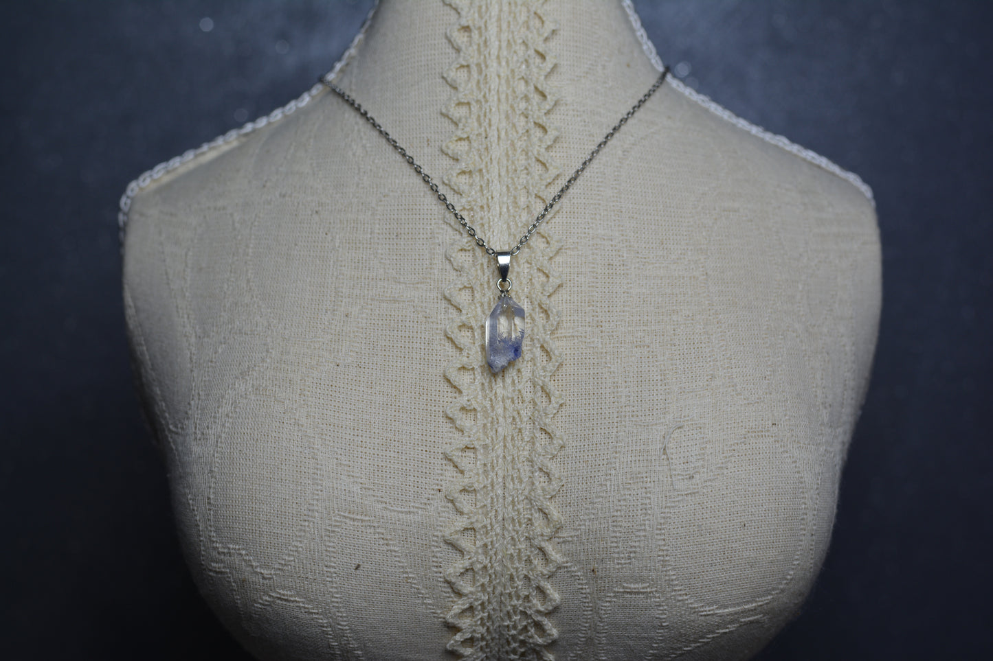 Quartz Dumortierite (rare)