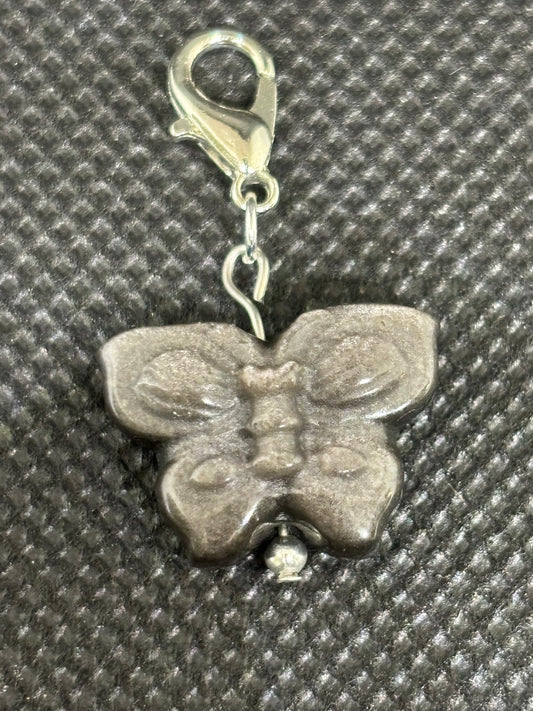 Papillon obsidienne argentée