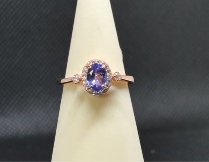 Tanzanite rose gold